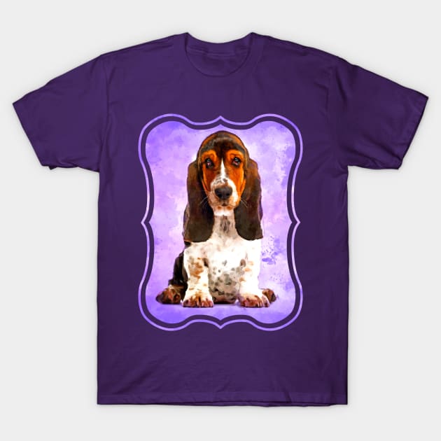 Basset Hound Puppy T-Shirt by Nartissima